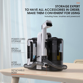 Household fabric sofa cleaning machine carpet curtain mattress wired small multi-functional suction integrated vacuum cleaner w07