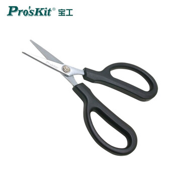 Baogong (pro skit) kevlar serrated sharp scissors electrician scissors (designed for cutting the outer kevlar cable of optical fiber) dk-2043