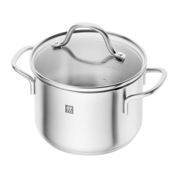 Zwilling germany imported soup pot stainless steel stew pot cooking pot simmering pot pan flow series stew pot 20cm/3l single piece