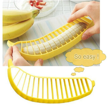Huilu banana slicer banana cutter separator fruit knife fruit slicer fruit salad fruit plate divider banana cut into 3 pieces, great deal