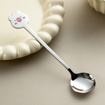 Onlycook cute cartoon children's spoon food grade 304 stainless steel small spoon baby food supplement rice spoon soup spoon