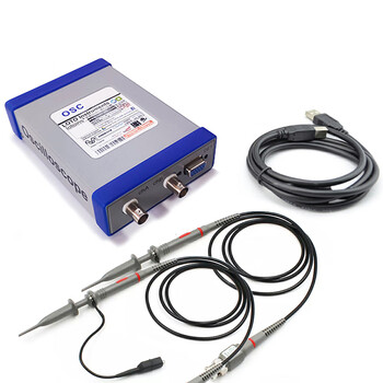 Huili customized 002 two-channel oscilloscope usb oscilloscope 1g sampling 50m bandwidth signal source logic analysis/6-in-1 osc2002 pure pc oscilloscope