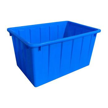 Liwang plastic water tank rectangular thickened large capacity beef tendon plastic box breeding water storage turnover logistics transfer storage transport water basket blue 400l 980*760*680
