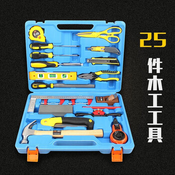 Mytec woodworking diy set children's carpenter home tool box combination handmade entry-level hardware home multi-functional teaching 25-piece woodworking tool set basic model