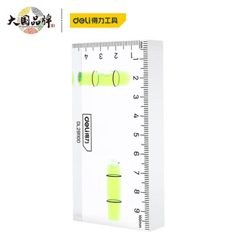 Deli (deli) level high-precision leveling ruler small acrylic balancer strong magnetic ruler level dl291100