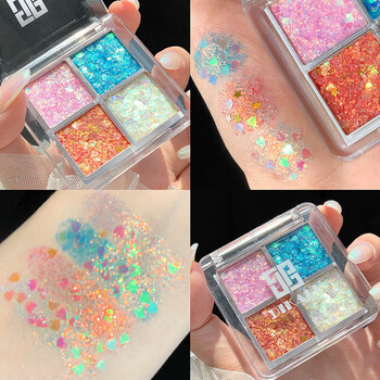 Gemeng sequin eye shadow stage makeup student eye shadow performance music festival glitter latin dance elfland