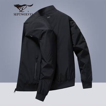Septwolves jacket men's autumn jacket men's business casual cadre top baseball collar jacket young and middle-aged men's clothing