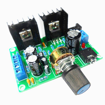 Audio power amplifier module tda2030a2.0 two-channel pure power amplifier board ac and dc 12v power supply finished board power amplifier board yx1537