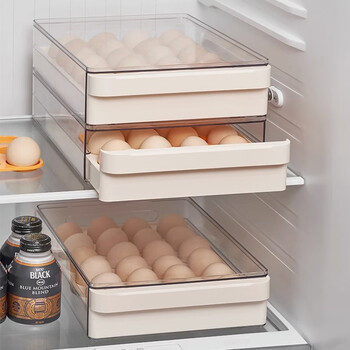 Qiaobolai drawer-type egg storage box, special food for refrigerator, can store 24 eggs in a single layer