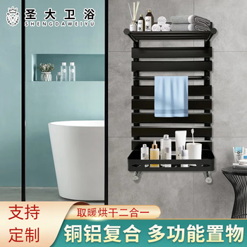 Shengdasanreqi st. david bathroom home plumbing wall-mounted bathroom copper-aluminum composite basket radiator gun gray 400x600mm