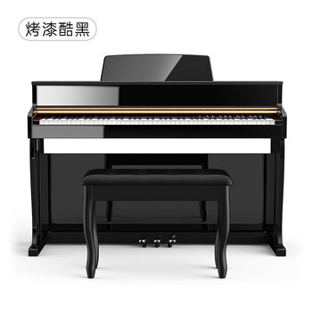 Yamaha electric piano 88-key heavy hammer vertical professional grade 10 adult home kindergarten children beginner electronic piano performance grade high box baked black clp745
