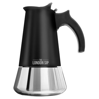 The london sip stainless steel moka pot 6-cup espresso pot requires transformer