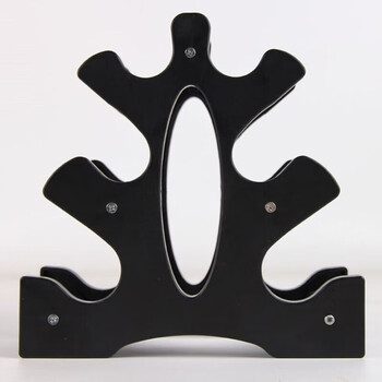 Mielanat dumbbell rack placement rack household simple fitness equipment storage rack small sub-bell combination three-layer tower bracket black 1kg dumbbell bracket