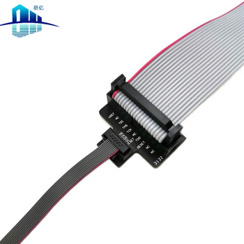 1.27mmjtag adapter board standard 20-pin 2.54mm to 10-pin 1.27mm supports jlink/swd, equipped with 20cm long 1.27mm cable and 2.54mm row