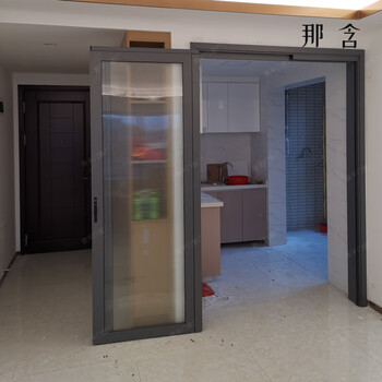 Pt door sliding flat opening one-piece kitchen toilet door flat sliding pt door folding sliding door kitchen door customization thickened frame suitable for large sizes
