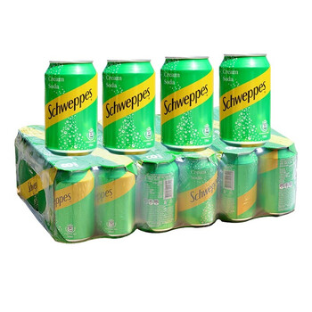 Imported from yuquan hong kong, hong kong version of yuquan cream carbonated drink soda pop new year gift yuquan cream flavored soda pop 24 cans