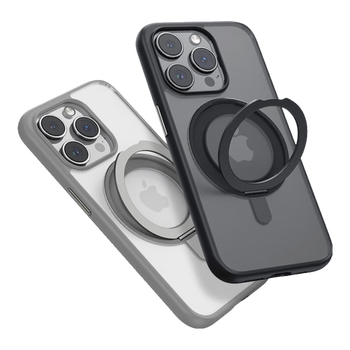 95% new mr. blue monkey 360 rotation fulcrum suitable for apple 16pro mobile phone case iphone16pro protective cover frosted skin feel magnetic charging anti-fall bracket shell high-grade gray