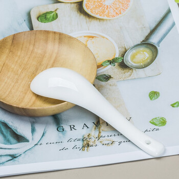 Skytop skytop ceramic bone china spoon pure white soup spoon rice spoon table spoon 4 pack small spoon mago small spoon 4 pack