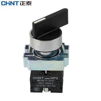 Chint (chnt) push button switch long handle knob switch np2-bj33/21/25 two and three gears 1 normally open normally closed 2 normally open np2-bj33 two normally open