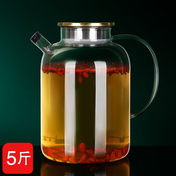 Liexuan glass wine bottle wine container special bottle sealed wine jar wine jar household medicinal wine bayberry green plum wine bottle 5 catties glass wine bottle 5 catties