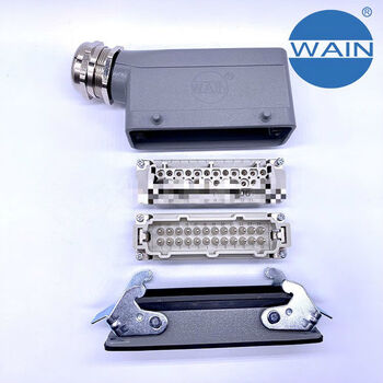 Wei en wain heavy-duty connector hdc he-024-m f 24-pin aviation plug harting 46-pin 16a connector male and female plug