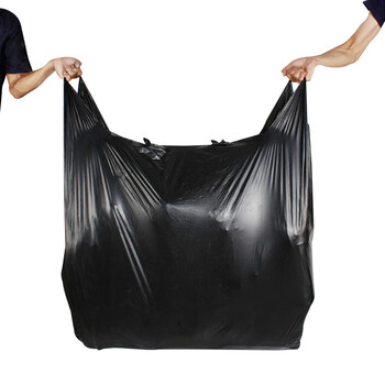 Yimeide wy2019 portable black extra large garbage bag plastic bag packing bag thickened 75*110 (50) pieces/bag