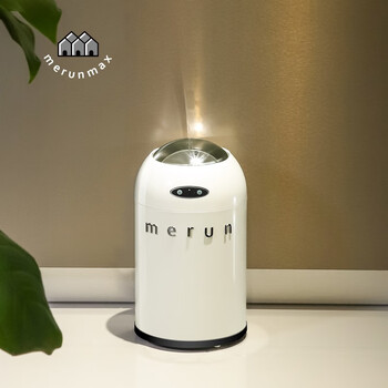 Clearfruit british smart sensor trash can for kitchen and bathroom merchants large capacity toilet living room light luxury with lid high model induction type cream white 8l universal wheel