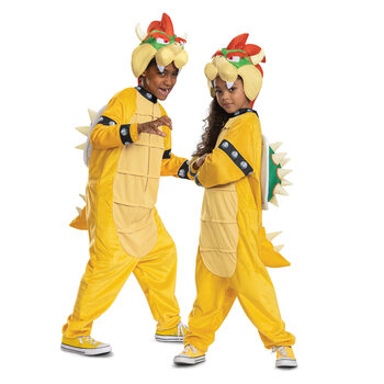 Disguise bowser hooded jumpsuit officially licensed mario character