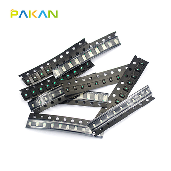 Pakan smd led light-emitting diode 0402 0603 0805 1206 red, yellow, blue, green and white lamp, high brightness lamp beads 0402 white (50 pcs)