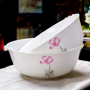 Remec bone china flower 6 inch noodle bowl 2 pack rice bowl soup bowl rice bowl medium bowl bowl