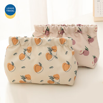 Lohas travel cosmetic bag, portable small change storage bag, small bag, small shrapnel, sanitary napkin wallet, mini toiletry simple bag