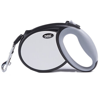 Dele dog leash automatic retractable dog leash small dog medium dog large dog cat walking leash dog chain rope length 5m - black