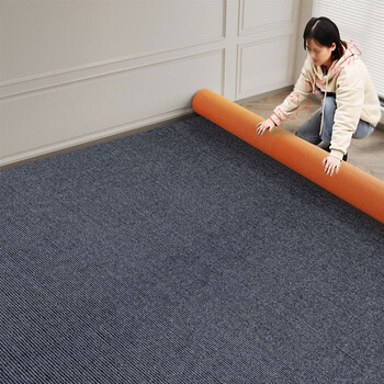 Junliu carpet is a large-area carpet for bedrooms and can be cut for living rooms, commercial offices, and non-slip stairs for corridor rooms. gray tpe single stripes - regular style. customized. contact customer service.