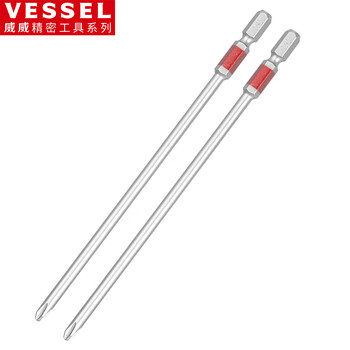 Vessel weiweigang ribbon magnetic single-head screwdriver gs162150 thin rod segmented cross screwdriver ph2x150mm 2 pieces