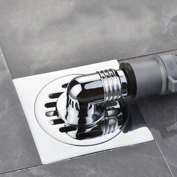 Kuaiqin household washing machine floor drain cover joint dual-purpose drain pipe sewer pipe right angle drainage elbow joint 1 set (right angle joint + floor drain cover)