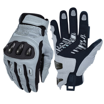 Seibertron cybertronian motorcycle gloves autumn and winter cycling carbon fiber retro touch screen cold warmth men and women sps4 sps-4 gray four finger touch screen autumn and winter plus velvet adult xl corresponding shoe size 43