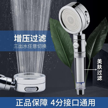 Yuanyuan skin beauty children's shampoo, water purification, chlorine removal, pressurized handheld shower head, high-pressure water heater accessories, large water output, flower umbrella, shower, spray, bathing single head