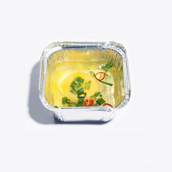 Mrs. zhuang 100ml square box 100 pieces oven baking disposable tin foil box ztt-9291b