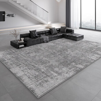 Y u-live living room carpet no-wash scrubbing italian minimalist 2025 new floor mat light luxury high-end home sofa coffee table s imitation cashmere-dome gray for customization, please contact customer service