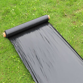 Oimg fully biodegradable mulch film, degradable agricultural vegetable film, black mulch film, rice weed control, moisturizing and environmentally friendly film, black degradable film (20 catties/roll, 1 silk thick) 1.2m 480m