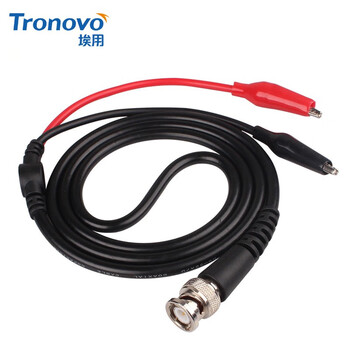Tronovo19402 oscilloscope signal generator millivolt meter monitoring test line 50 ohm bnc to crocodile clamp double clamp line