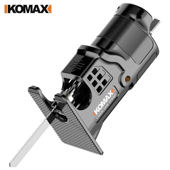 Komax small electric drill to electric saw reciprocating saw conversion head household electric saw handheld multi-functional woodworking saw saber saw (three handles + saw blade backer) conversion head + 3 saw blades