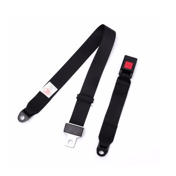 Ogood a068 two-point safety belt manual two-point amusement equipment maintenance safety belt hangcha engineering vehicle emergency braking belt b7 simple black