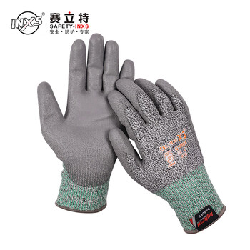 Safety-inxs n10658 labor protection anti-cut gloves level 3 anti-cut slaughter anti-knife cut glass handling 1 pair
