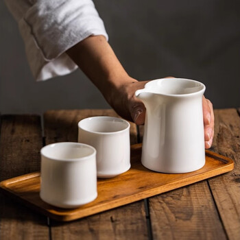 Chomu japanese coffee sharing pot household ceramic fair cup simple coffee cup tea cup hand brewed coffee set tea cup sharing pot + tasting cup *2 250ml