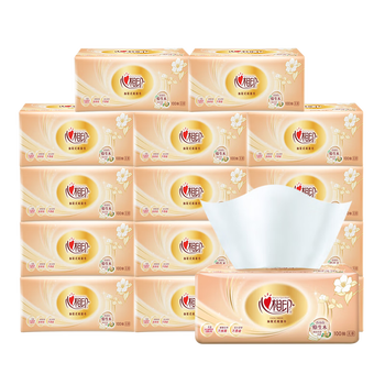 Xinxiangyin classic series tissue paper 24 packs full box family affordable pack, available for babies, facial tissues, napkins, toilet tissues, recommended main 3 layers, 100 tissues*12 packs