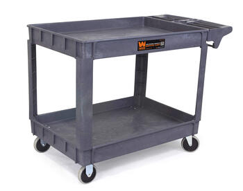 Wen 500 lb capacity 46 x 25.5 inch extra wide service utility cart