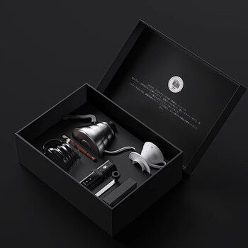Hario hand-brewed coffee set gift box home hand-brewed coffee appliance drip coffee cup brass filter cup chinese valentine's day gift ceramic hand-brewed gift box for 1-2 people 6-piece set
