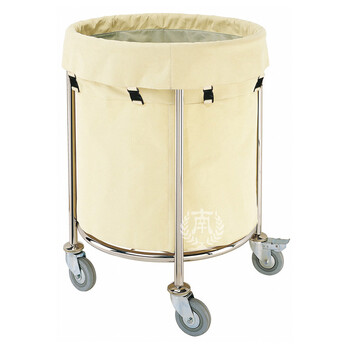 Nan stainless steel linen cart laundry room linen cart c-63 collection cart cleaning service cart large