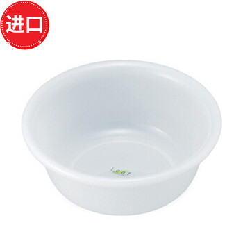 Inomata japan imported wash basin wash basin kitchen plastic basin basin baby baby wash basin wash basin white 4.2l (30*9.5)cm